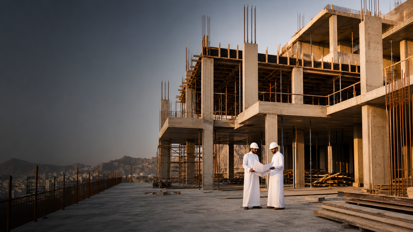 مقاول عظم مكة لتنفيذ هيكل خرساني لفيلا بإشراف هندسي